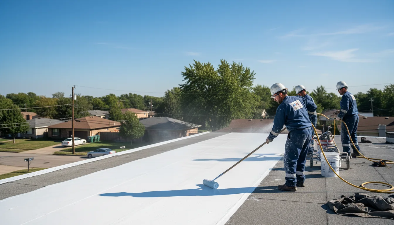 Commercial roof coating in Embarrass, MN near me